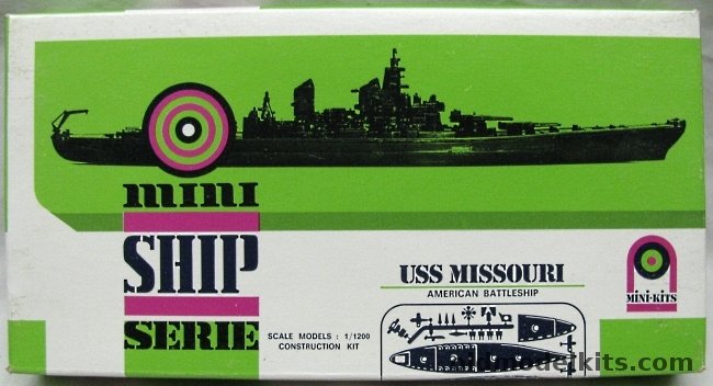 Mini-Kits 1/1200 USS Missouri Battleship plastic model kit